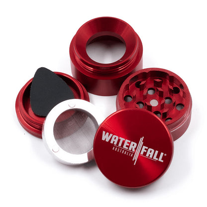 Waterfall 4-Piece Dry Herb Grinder with Removable Screen (43mm)